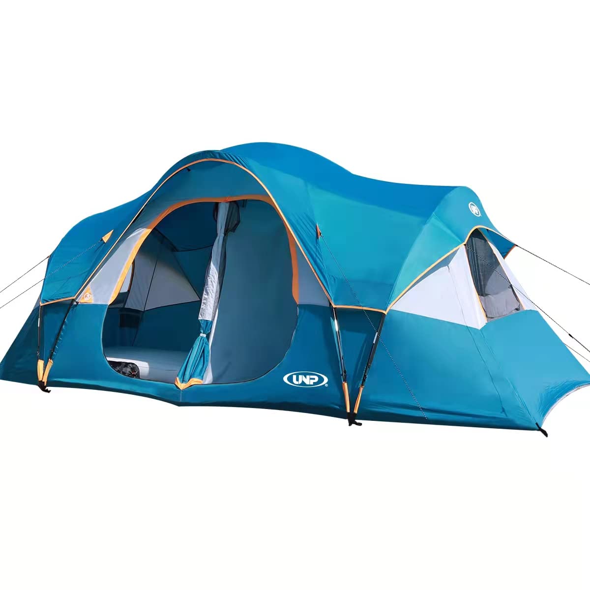 10-persoons-tent-135dbj-1.jpg UNP Familietent 10 Personen, Kampeertent met 2 Ruimtes & Scheidingswand | 549 × 274 × 198 cm, ruime slaapplaats voor 10 slaapzakken of 3 queen size ... - Afbeelding 1