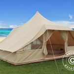 Tent voor glamping, TentZing®, 4x5m, 10 personen, Zand
