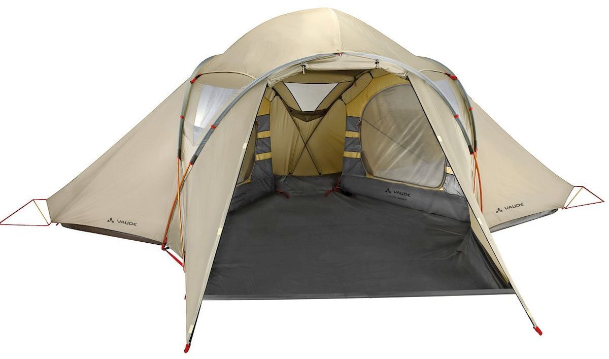 4-persoons-tent-2-slaapcabines-096qtc-1.jpg Vaude Badawi koepeltent 4 persoons - Afbeelding 1