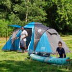 Coleman Spruce Falls 4 tent – Ruime 4 persoons Familietent Met 2 Donkere Slaapcabines, Waterdicht En Snel