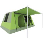 Outsunny Kampeertent 2 slaapcabines koepeltent familietent 4 8 personen 410 x 310 cm