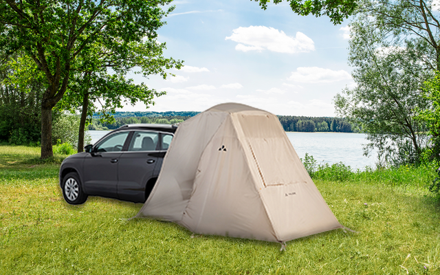 achterklep-tent-480hkn.png Vaude Drive Trunk luifel voor op de achterklep 275 x 190 cm beige - Afbeelding 1