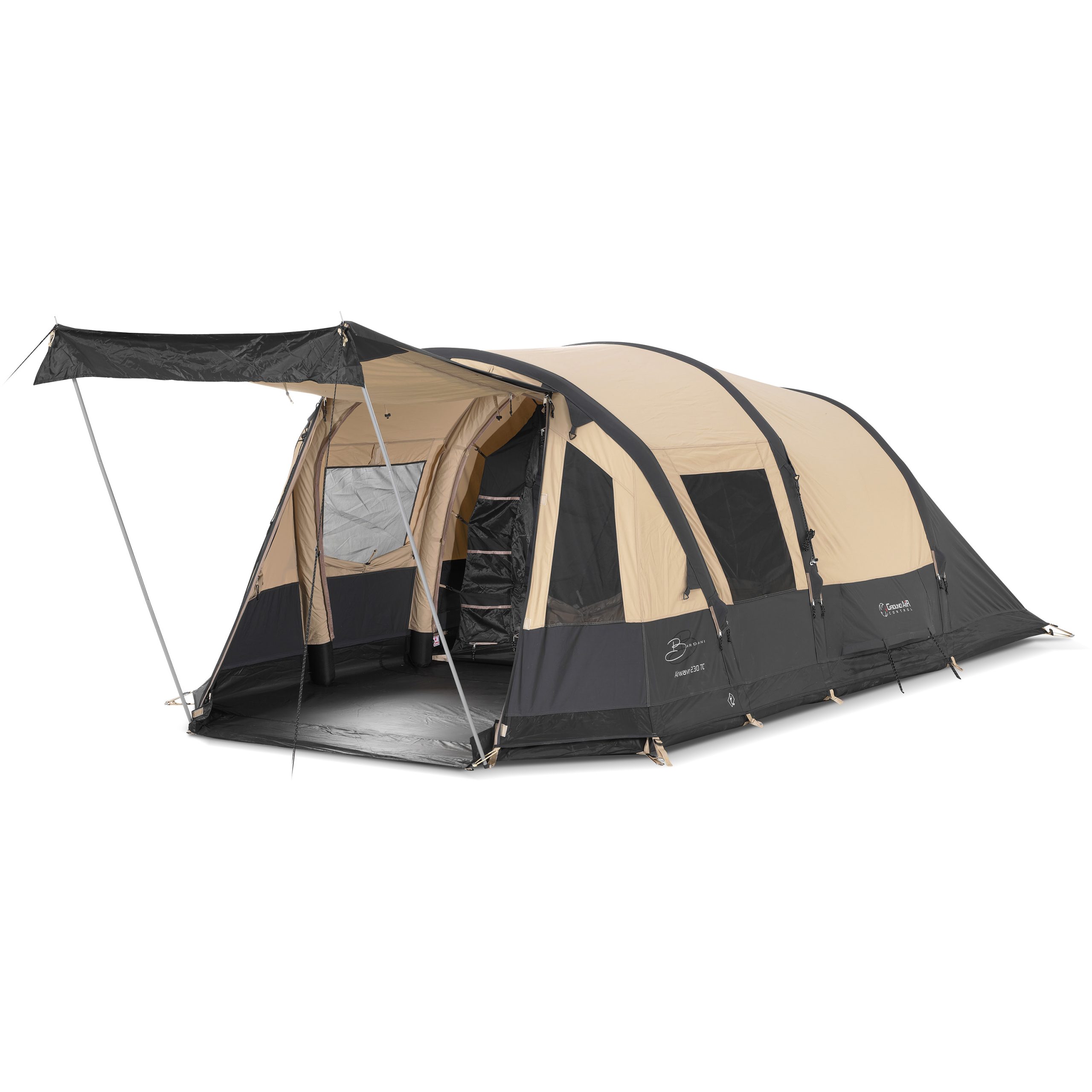 bardani-mustang-220-rstc-195rbl-1.jpg Bardani Mustang 220 RSTC tunneltent beige black - Afbeelding 1