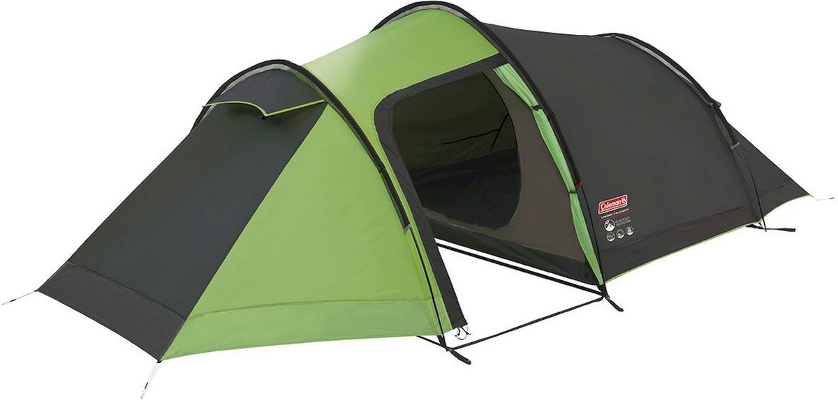 coleman-3-persoons-tent-140elt-1.jpg Coleman Laramie 3 tent verduisterende tenten Lichtgewicht tent 3 persoons groen/bruin MaxICT.nl - Afbeelding 1