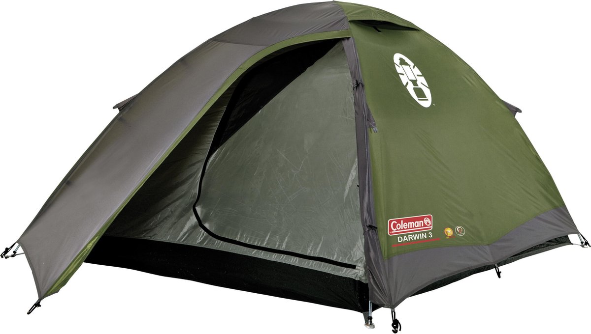 coleman-3-persoons-tent-879vbr-1.jpg Coleman Darwin 3 Koepeltent 3 Persoons Groen | bol - Afbeelding 1