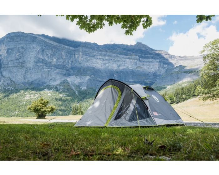 coleman-3-persoons-tent-937hiv-1.jpg Coleman Darwin 3+ Koepeltent Grijs - Afbeelding 1