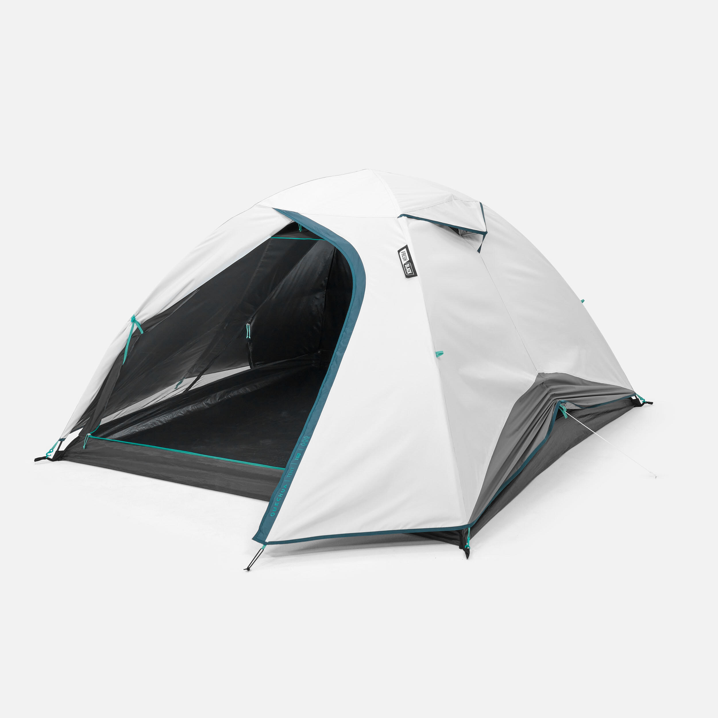 fresh-n-black-tent-158vph-1.jpg Kampeertent MH100 Fresh & Black voor 3 personen | Decathlon - Afbeelding 1