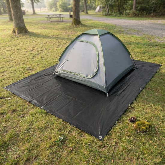 gronddoek-tent-232chf-1.jpg Cheqo® Grondzeil Ondergrondzeil Tentzeil Gronddoek voor Camping en Kamperen ... | bol - Afbeelding 1