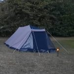 2 persoons katoenen tent met voortent Zo goed als nieuw (m2444548040) — Tenten — Marktplaats