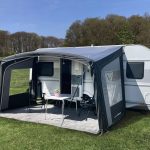 Walker Active opblaasbare caravanluifel. Zeer snel op te bouwen.