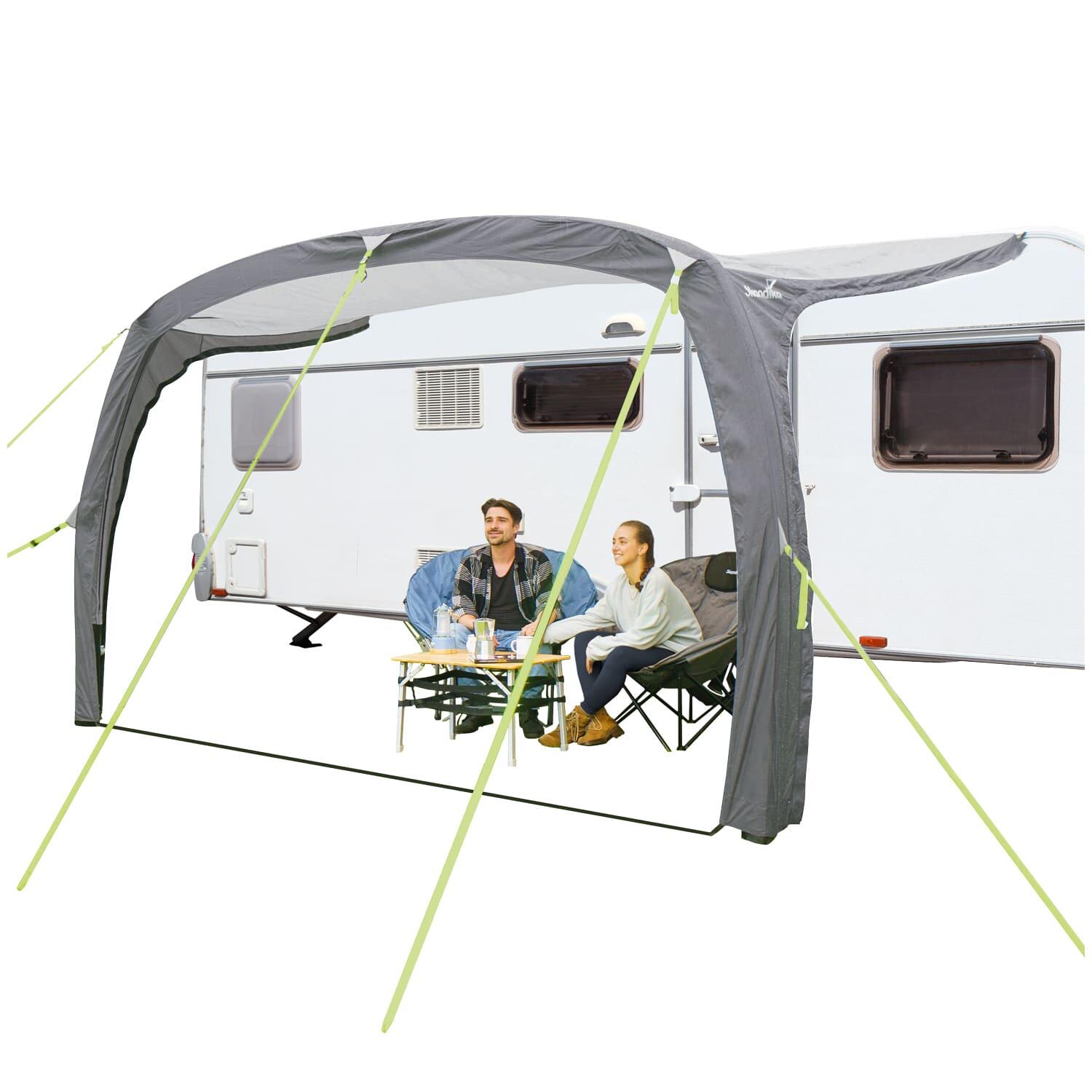 opblaasbare-voortent-camper-233eth-1.jpg Voortent Vika Air Caravan 400 opblaasbare luifel zonder zijwand Caravan Tarp - Afbeelding 1