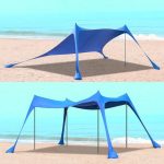 Strandtent Zonnescherm Partytent – medium Lichtgewicht en opvouwbare tent voor... | bol