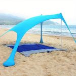 1Pc Beach Shade Tent Portable Canopy Sun Shelter with Sandbag Anchors Buy cheaply on Joom