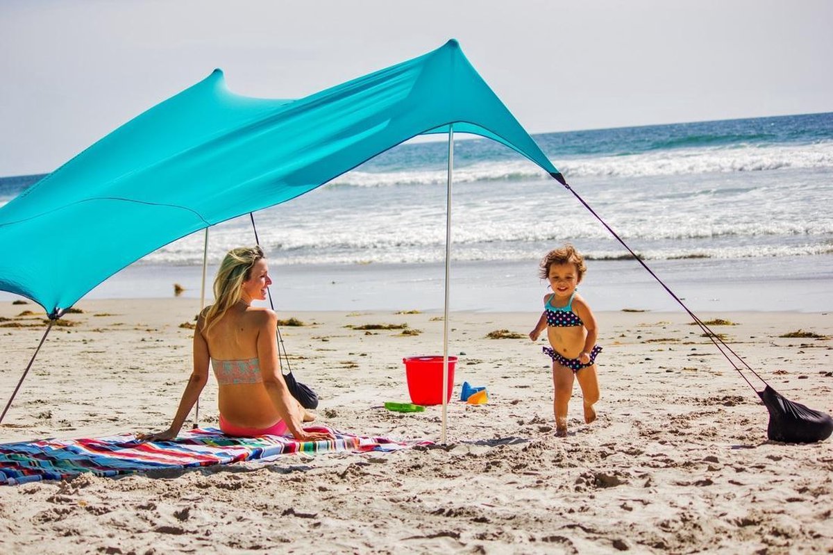 schaduwtent-strand-628lmh-1.jpg ManuTent Small UV beschermende strand parasol / schaduw doek | bol - Afbeelding 1