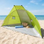 Cheqo® Strandtent Beach Shelter Beachshelter Windscherm Strand Zonnescherm... | bol