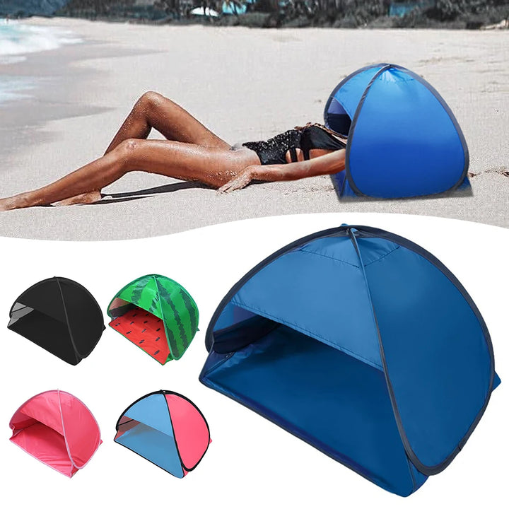 schaduwtent-strand-904npe-1.jpg Mini Pop Up Strandtent – Compacte Zonnescherm Tent met UV Bescherming – VestraGear - Afbeelding 1