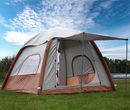 snel-opzetbare-tent-435bwe-1.jpg Tent Opblaasbaar 2 Pers Snel Simpel Regenbestendig | bol - Afbeelding 1