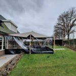 Stretchtent zijwand 'transparant'