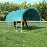 LAPOOH Tent voor vee van pvc, 3,7 x 3,7 m, groen, afneembare vee tent, luifel voor buiten, gazebo tent (SPU: 3056433) : Amazon.nl