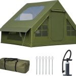 Kampeertent groen 300x200x210 cm stahoogte | bol