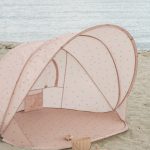 Konges Slojd beach tent pop up shelter uv cherry tent strandtent speeltent roze kers