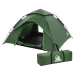ECD Germany Pop up tent camping tent 4 person waterdichte kampeertent handige pop up strandtent familietent werptent voor outdoor vakantie groen