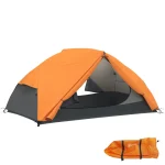 Outsunny 2 Persoons Camping Tent met Transporttas Oranje