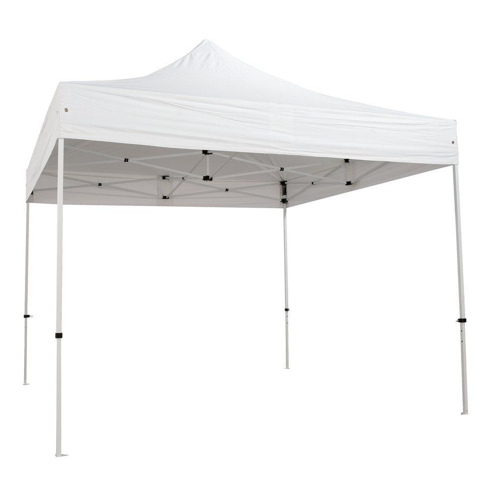witte-tent-380gmo-1.jpg Tent 3x3m aluminium structuur wit ploy dak 300gr - Afbeelding 1
