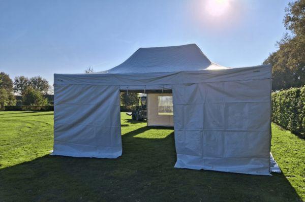 witte-tent-720igs-1.jpg Easy Up Tent (wit) 6 x 8 meter - Afbeelding 1